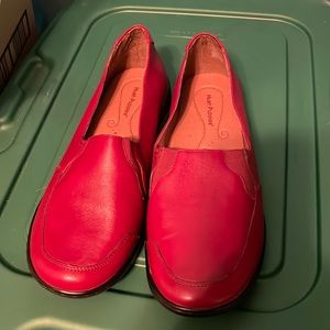 Hush Puppies Red Leather Loafer Flat 10W